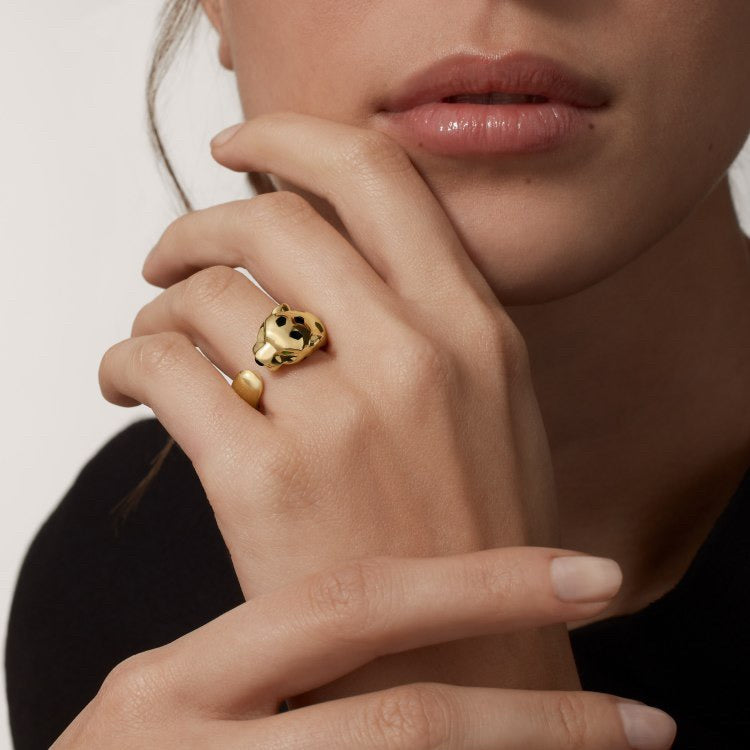 [ElanLuxe Jewelry]PANTHERE SPOTTED MEDIUM RING