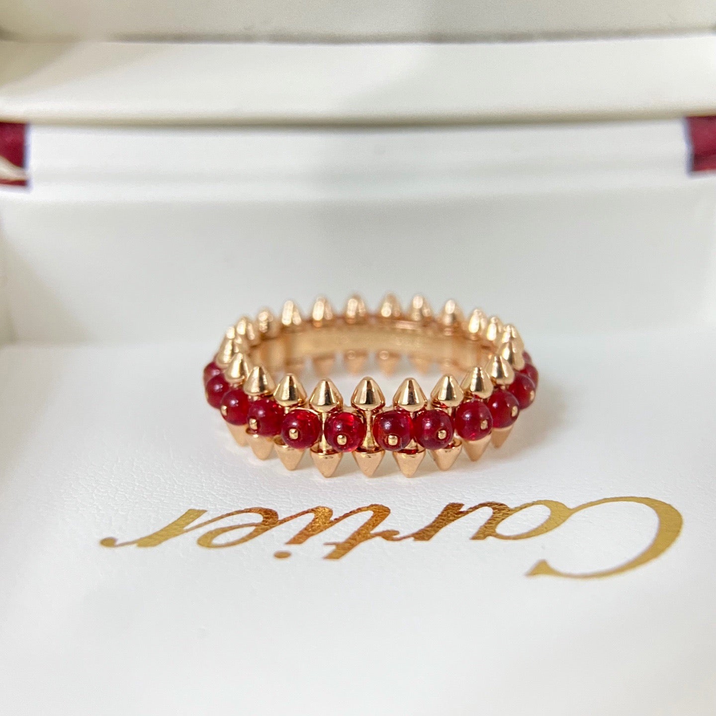 [ElanLuxe Jewelry]CLASH 7.9MM AGATE CHALCEDONY RING