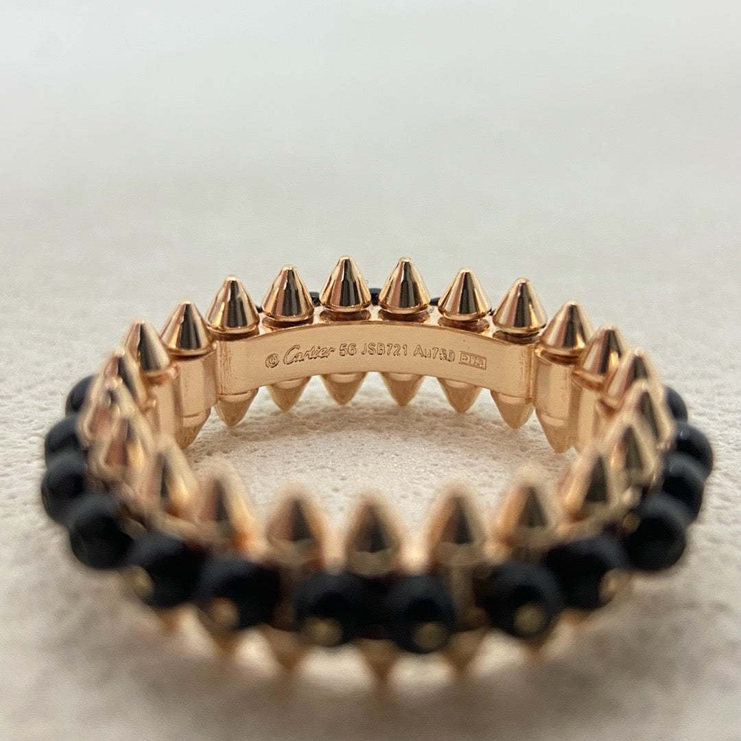 [ElanLuxe Jewelry]CLASH 7.9MM AGATE CHALCEDONY RING