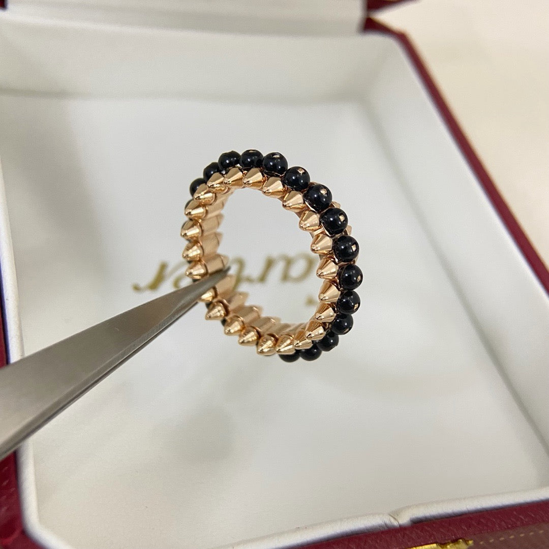 [ElanLuxe Jewelry]CLASH 7.9MM AGATE CHALCEDONY RING