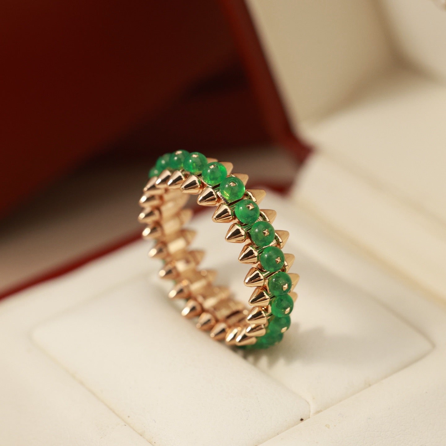 [ElanLuxe Jewelry]CLASH 7.9MM AGATE CHALCEDONY RING