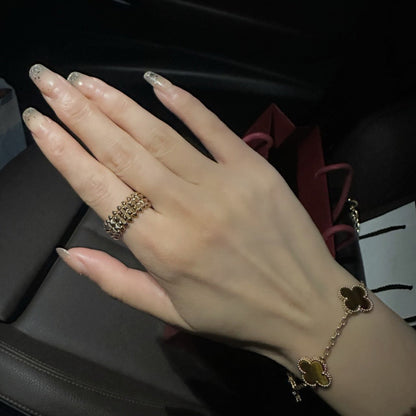 [ElanLuxe Jewelry]CLASH 9.2MM DOUBLE ROW RING