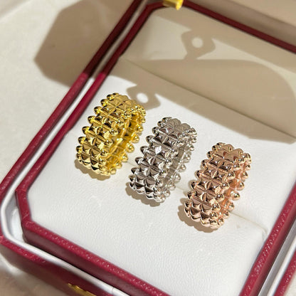 [ElanLuxe Jewelry]CLASH 9.2MM DOUBLE ROW RING
