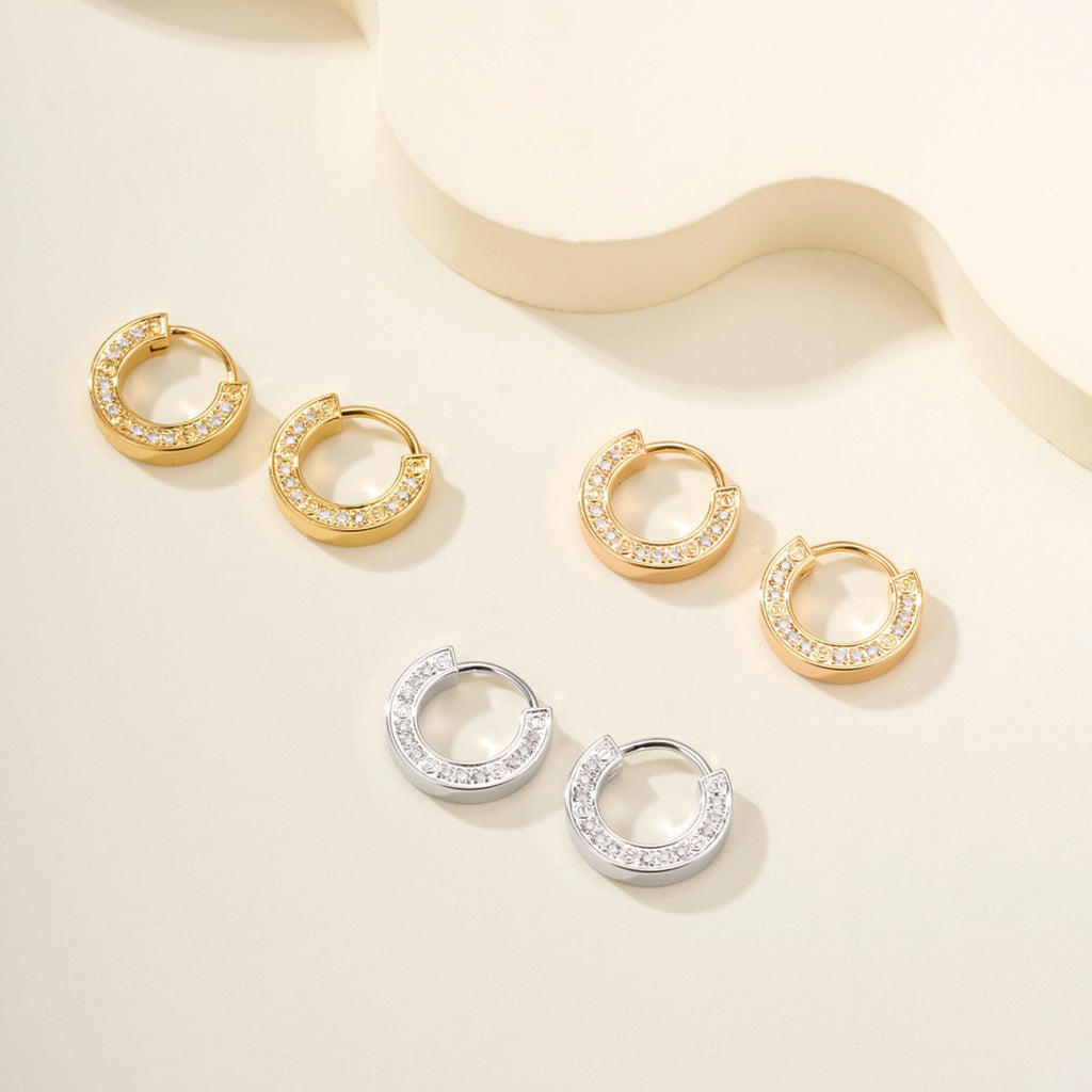 [ElanLuxe Jewelry]LOVE DIAMOND EARRINGS