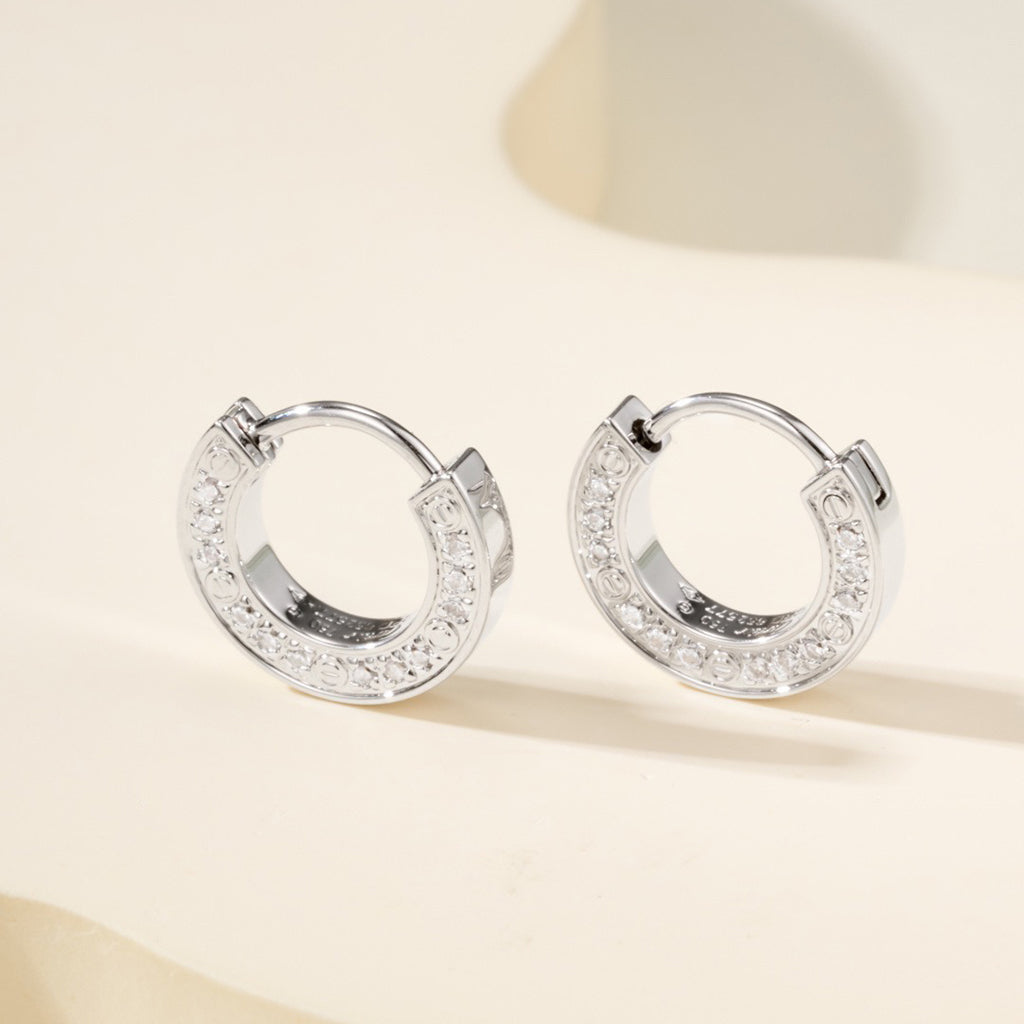 [ElanLuxe Jewelry]LOVE DIAMOND EARRINGS