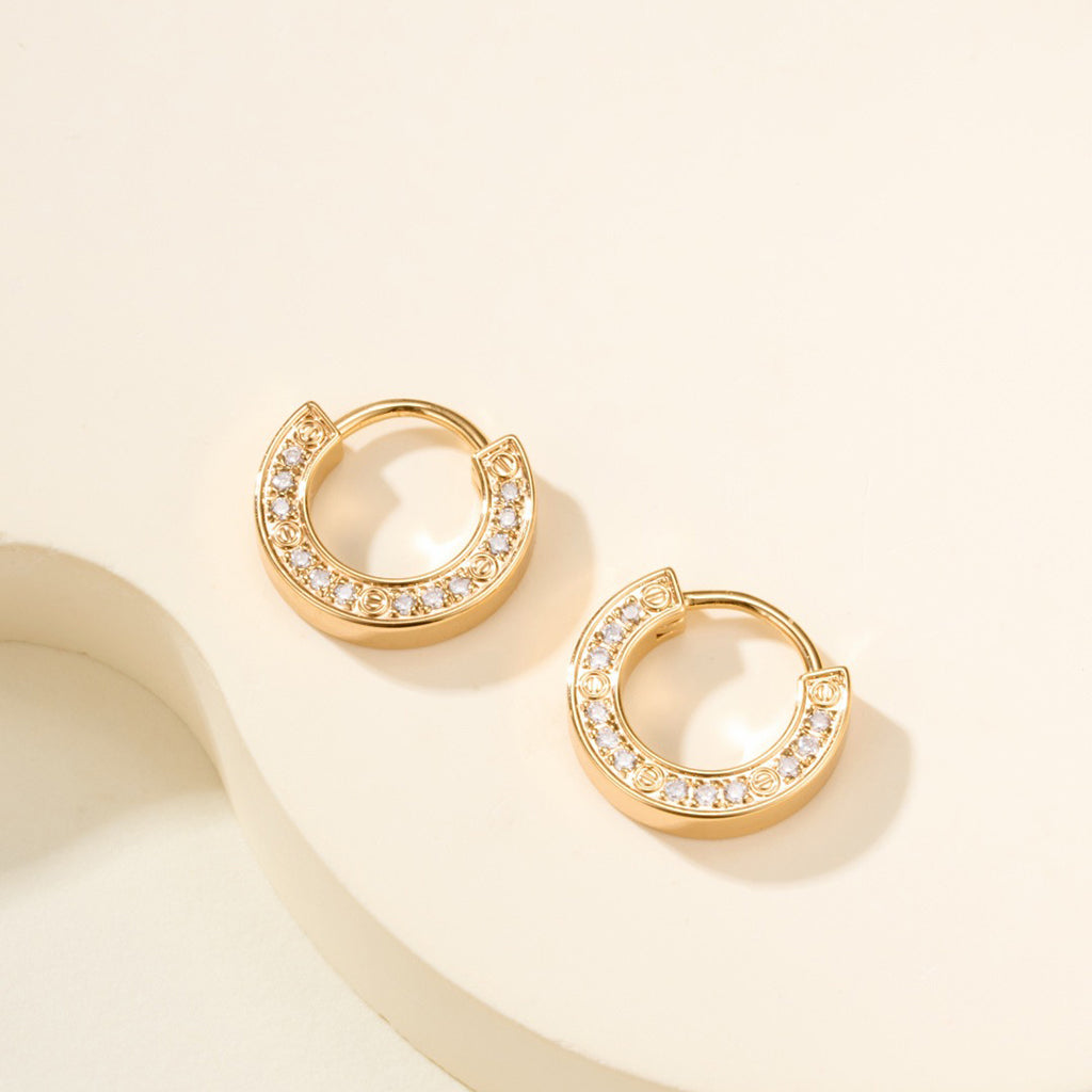 [ElanLuxe Jewelry]LOVE DIAMOND EARRINGS