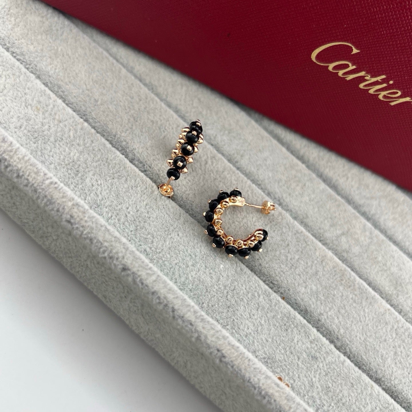 [ElanLuxe Jewelry]CLASH 7.9MM AGATE CHALCEDONY EARRINGS