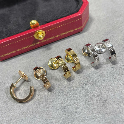 [ElanLuxe Jewelry]LOVE EARRINGS 2.65 MM NO DIAMOND SMALL