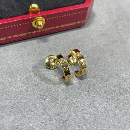 [ElanLuxe Jewelry]LOVE EARRINGS 2.65 MM NO DIAMOND SMALL