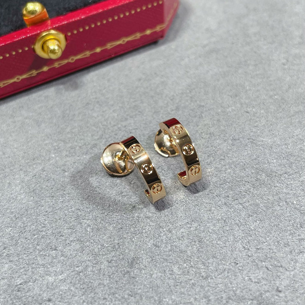 [ElanLuxe Jewelry]LOVE EARRINGS 2.65 MM NO DIAMOND SMALL