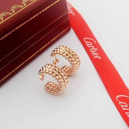 [ElanLuxe Jewelry]CLASH 9.2MM DOUBLE ROW EARRINGS