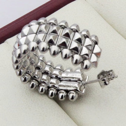 [ElanLuxe Jewelry]CLASH 9.2MM DOUBLE ROW EARRINGS