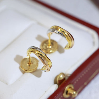 [ElanLuxe Jewelry]TRINITY ON DIAMOND MINI EARRINGS