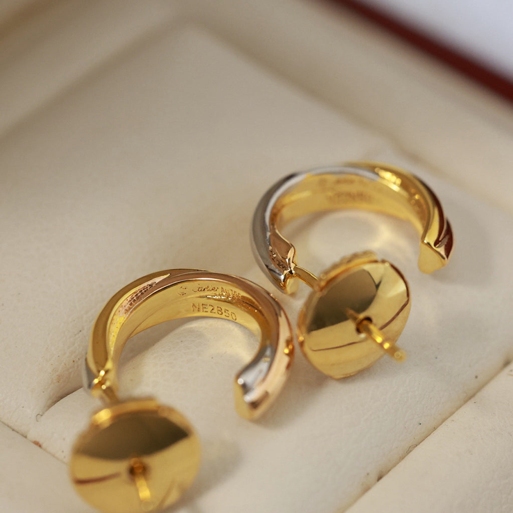 [ElanLuxe Jewelry]TRINITY ON DIAMOND MINI EARRINGS
