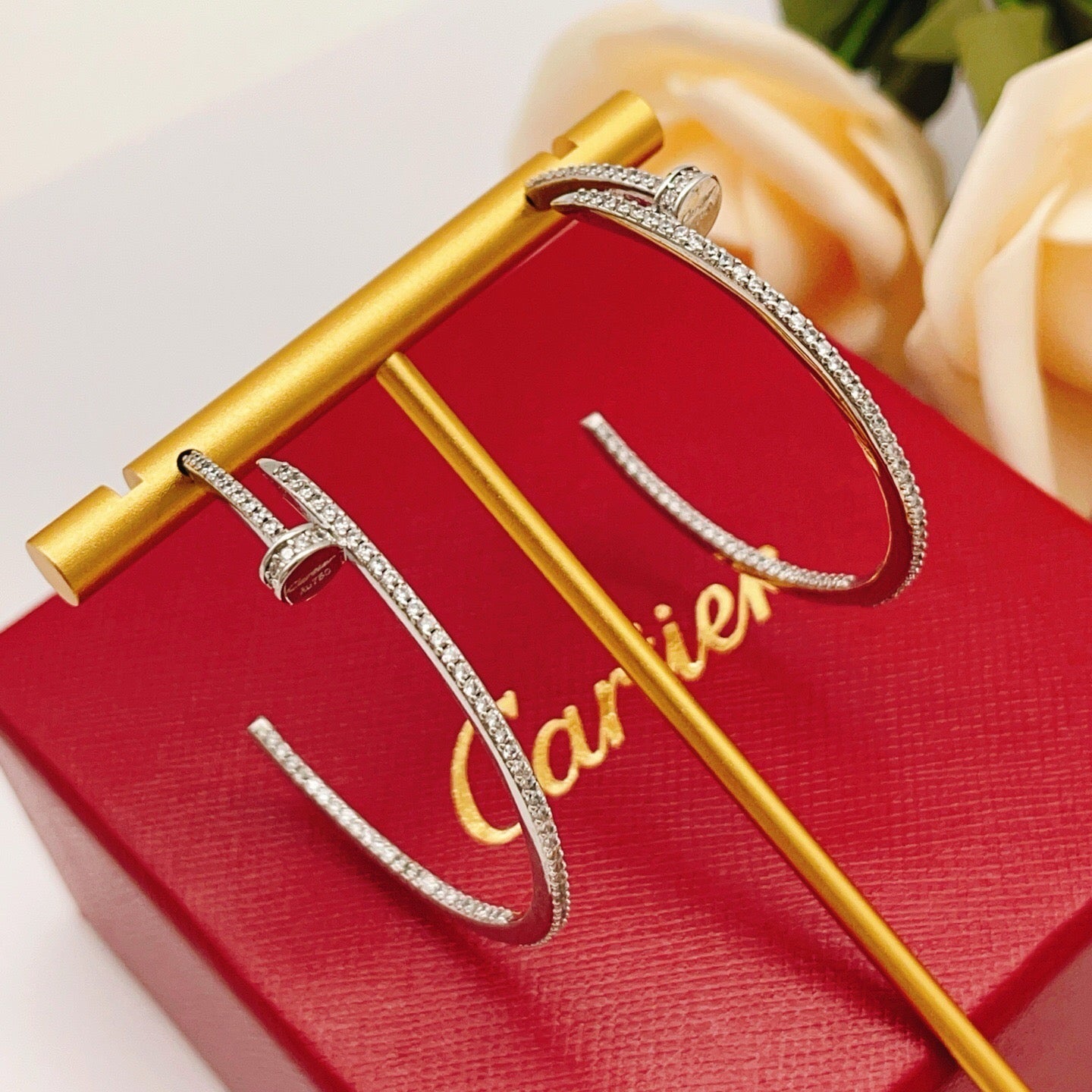 [ElanLuxe Jewelry]JUSTE FULL DIAMOND LARGE EARRINGS