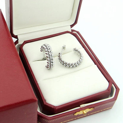 [ElanLuxe Jewelry]CLASH FULL DIAMOND MEDIUM EARRINGS