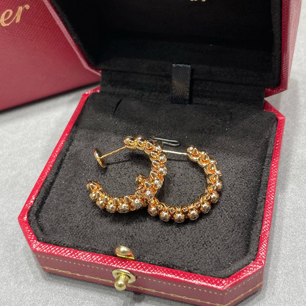 [ElanLuxe Jewelry]CLASH FULL DIAMOND MEDIUM EARRINGS