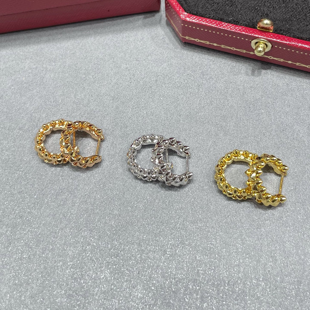 [ElanLuxe Jewelry]CLASH MINI HOOP EARRINGS