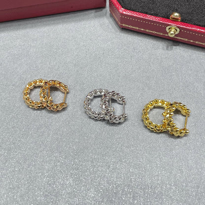 [ElanLuxe Jewelry]CLASH MINI HOOP EARRINGS