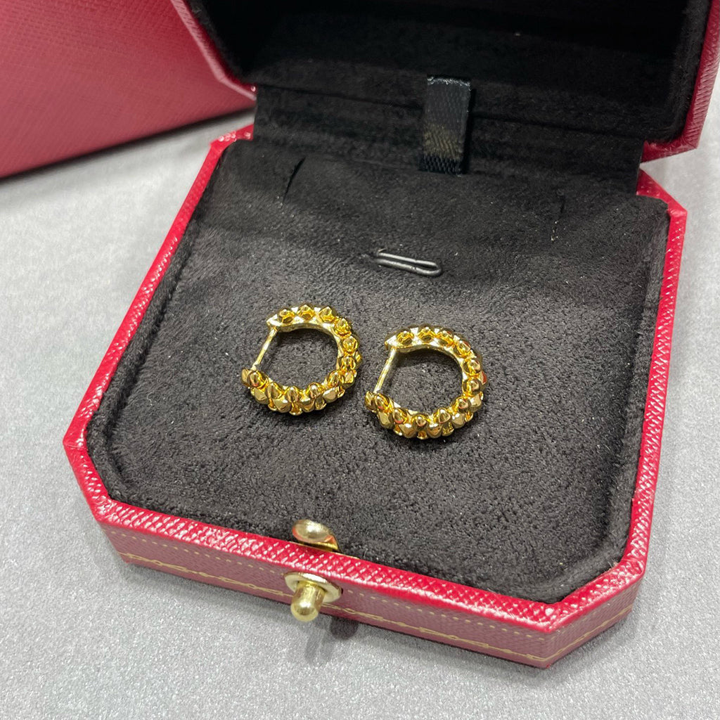 [ElanLuxe Jewelry]CLASH MINI HOOP EARRINGS