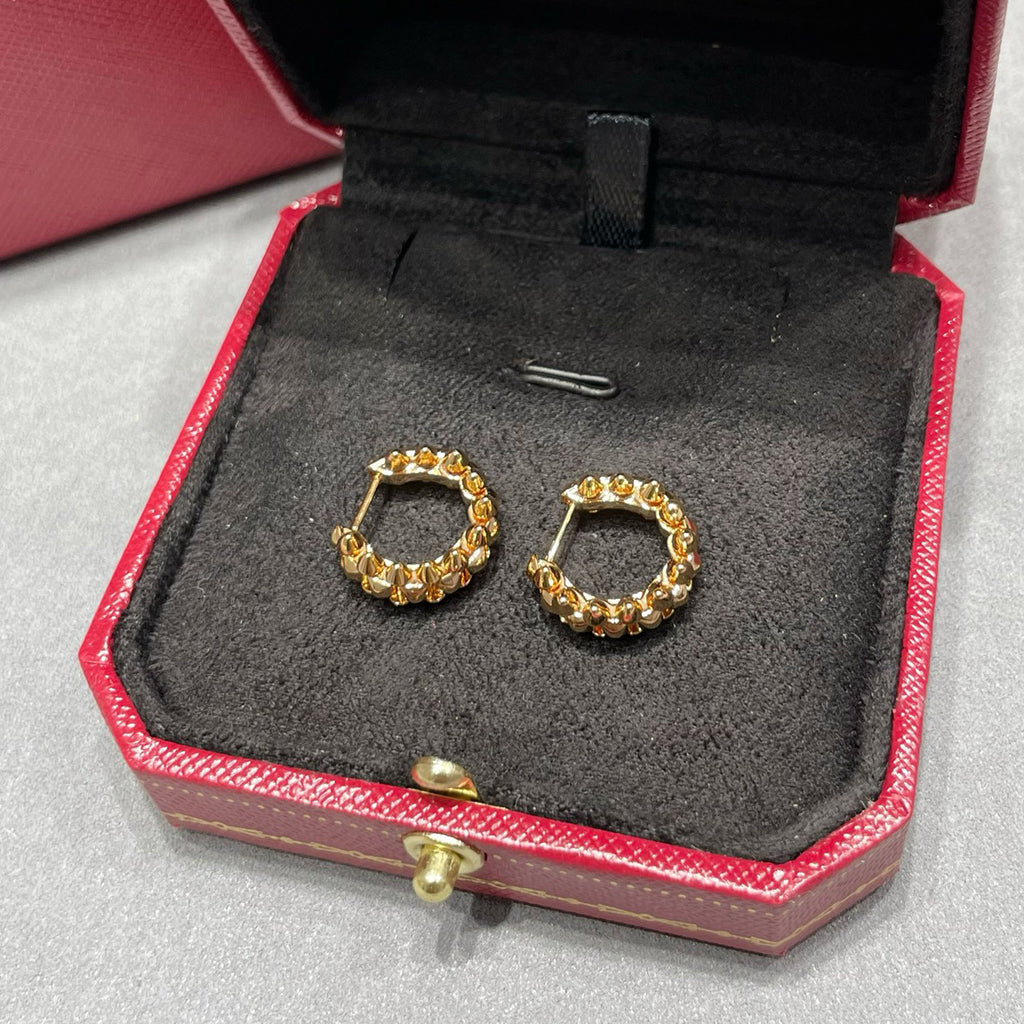 [ElanLuxe Jewelry]CLASH MINI HOOP EARRINGS