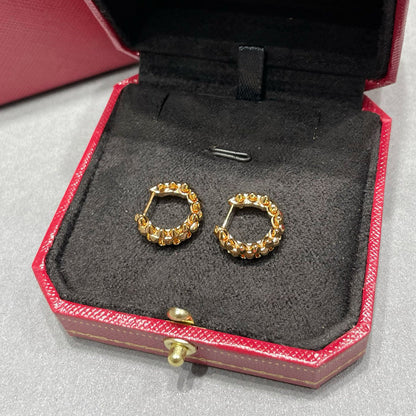 [ElanLuxe Jewelry]CLASH MINI HOOP EARRINGS