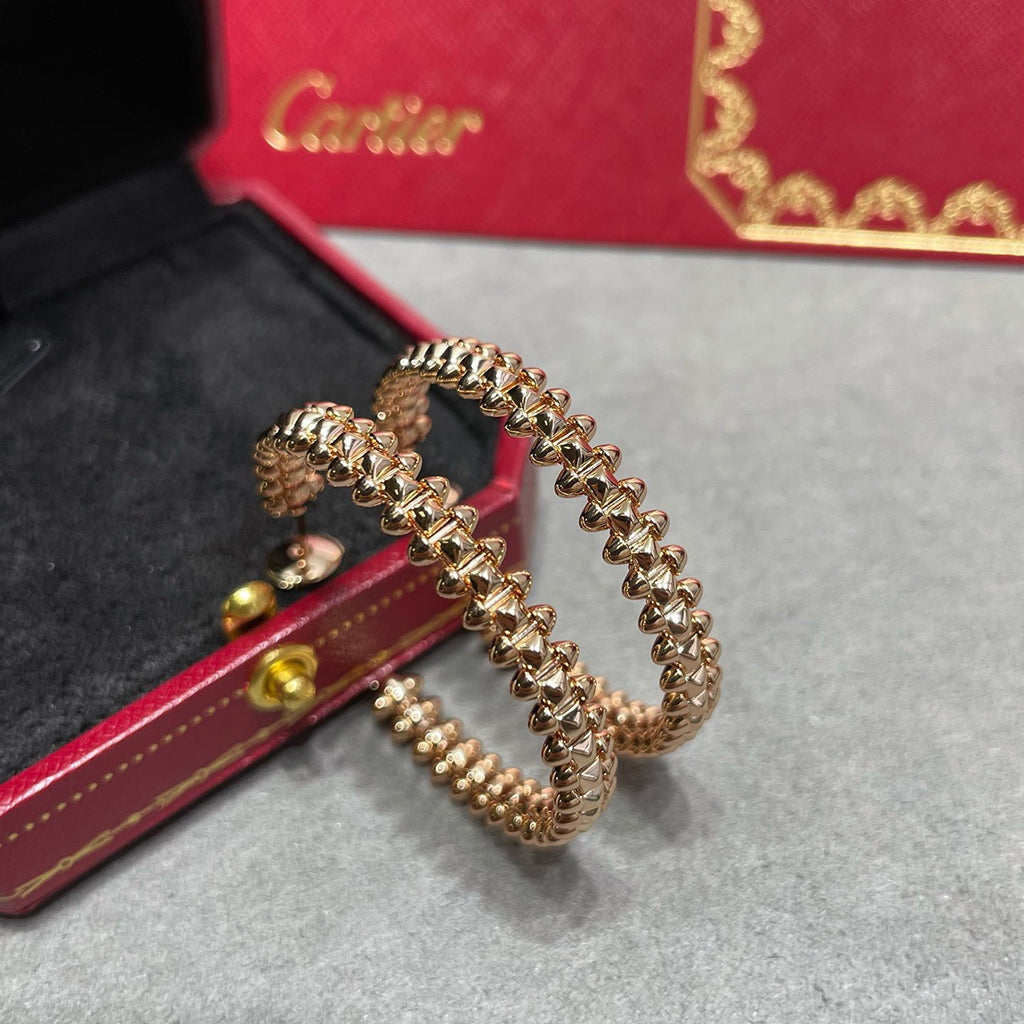 [ElanLuxe Jewelry]CLASH HOOP LARGE EARRINGS