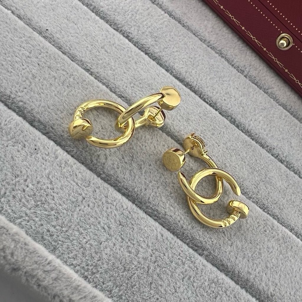[ElanLuxe Jewelry]JUSTE NO DIAMOND DOUBLE EARRINGS