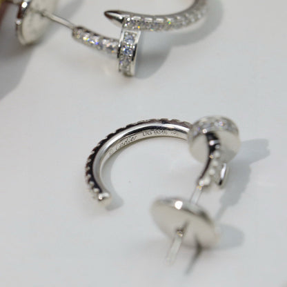 [ElanLuxe Jewelry]JUSTE FULL DIAMOND DOUBLE EARRINGS