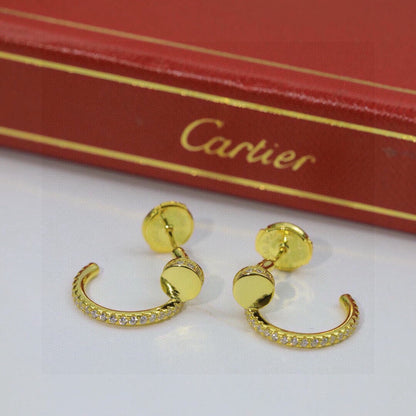 [ElanLuxe Jewelry]JUSTE FULL DIAMOND DOUBLE EARRINGS
