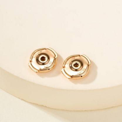 [ElanLuxe Jewelry]JUSTE HALF DIAMOND DOUBLE EARRINGS