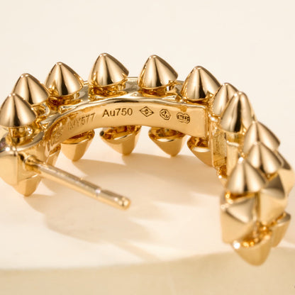 [ElanLuxe Jewelry]CLASH MINI HOOP EARRINGS
