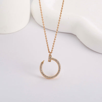 [ElanLuxe Jewelry]JUSTE NECKLACE FULL DIAMOND