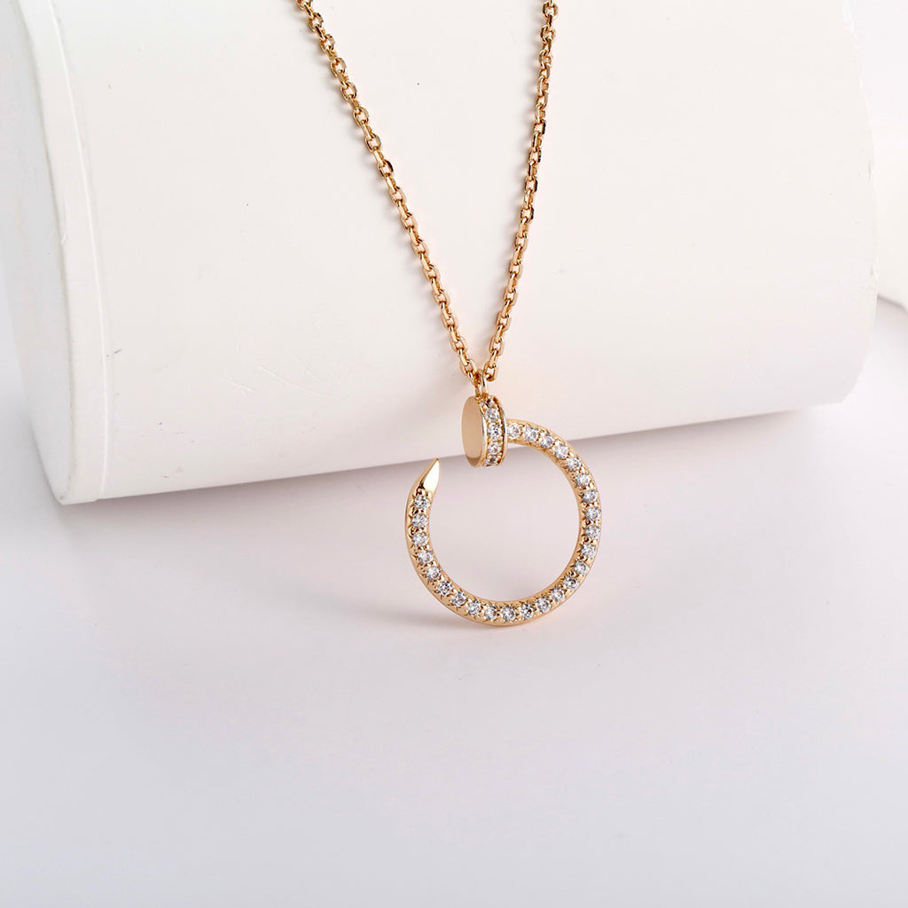 [ElanLuxe Jewelry]JUSTE NECKLACE FULL DIAMOND