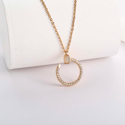 [ElanLuxe Jewelry]JUSTE NECKLACE FULL DIAMOND