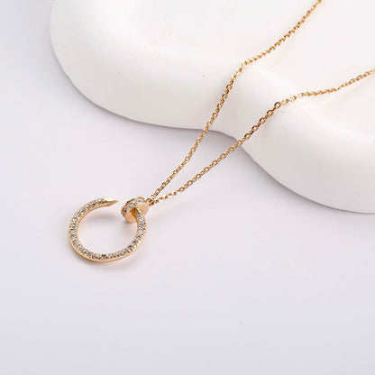 [ElanLuxe Jewelry]JUSTE NECKLACE FULL DIAMOND