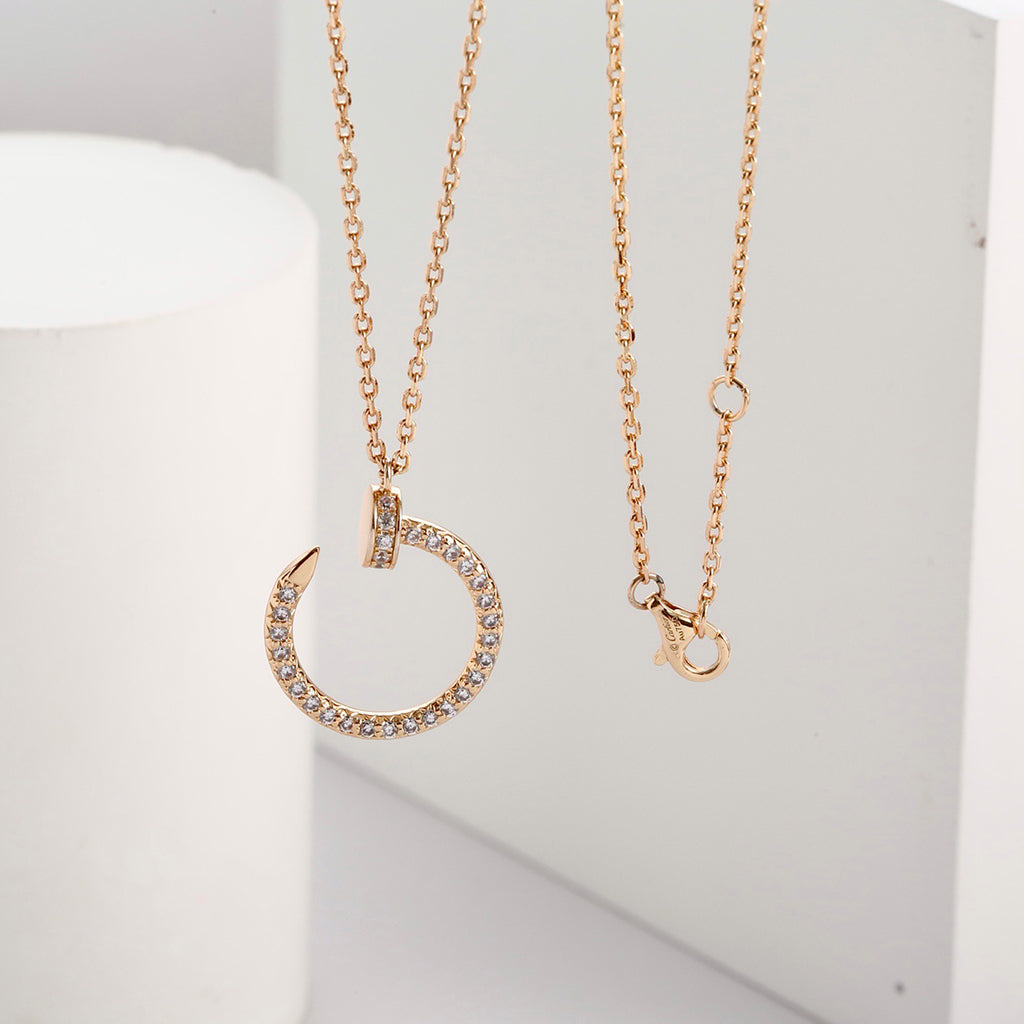 [ElanLuxe Jewelry]JUSTE NECKLACE FULL DIAMOND