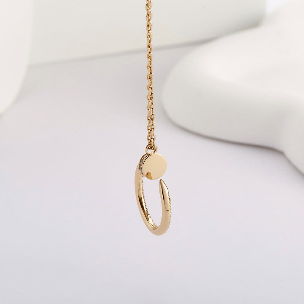 [ElanLuxe Jewelry]JUSTE NECKLACE FULL DIAMOND