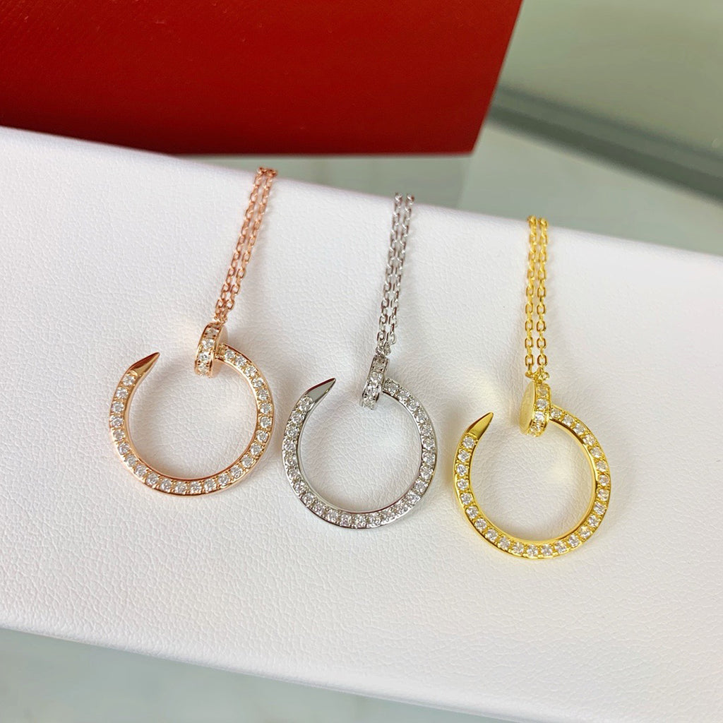 [ElanLuxe Jewelry]JUSTE NECKLACE FULL DIAMOND