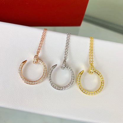 [ElanLuxe Jewelry]JUSTE NECKLACE FULL DIAMOND