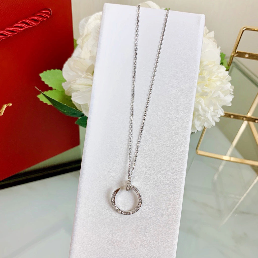 [ElanLuxe Jewelry]JUSTE NECKLACE FULL DIAMOND