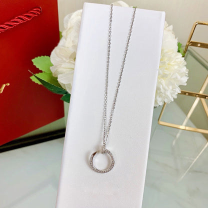 [ElanLuxe Jewelry]JUSTE NECKLACE FULL DIAMOND