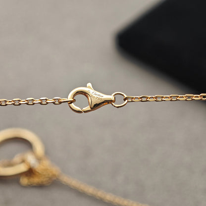 [ElanLuxe Jewelry]JUSTE NECKLACE HALF DIAMOND