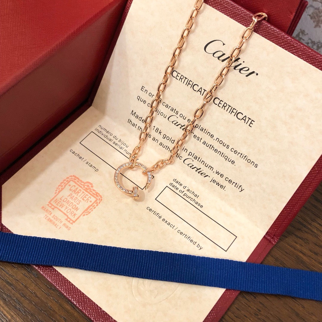 [ElanLuxe Jewelry]JUSTE NECKLACE FULL DIAMONDS