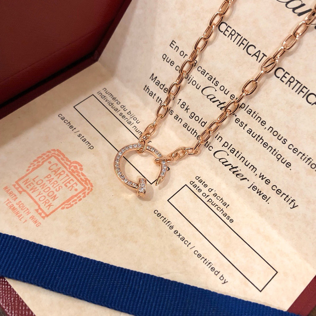 [ElanLuxe Jewelry]JUSTE NECKLACE FULL DIAMONDS
