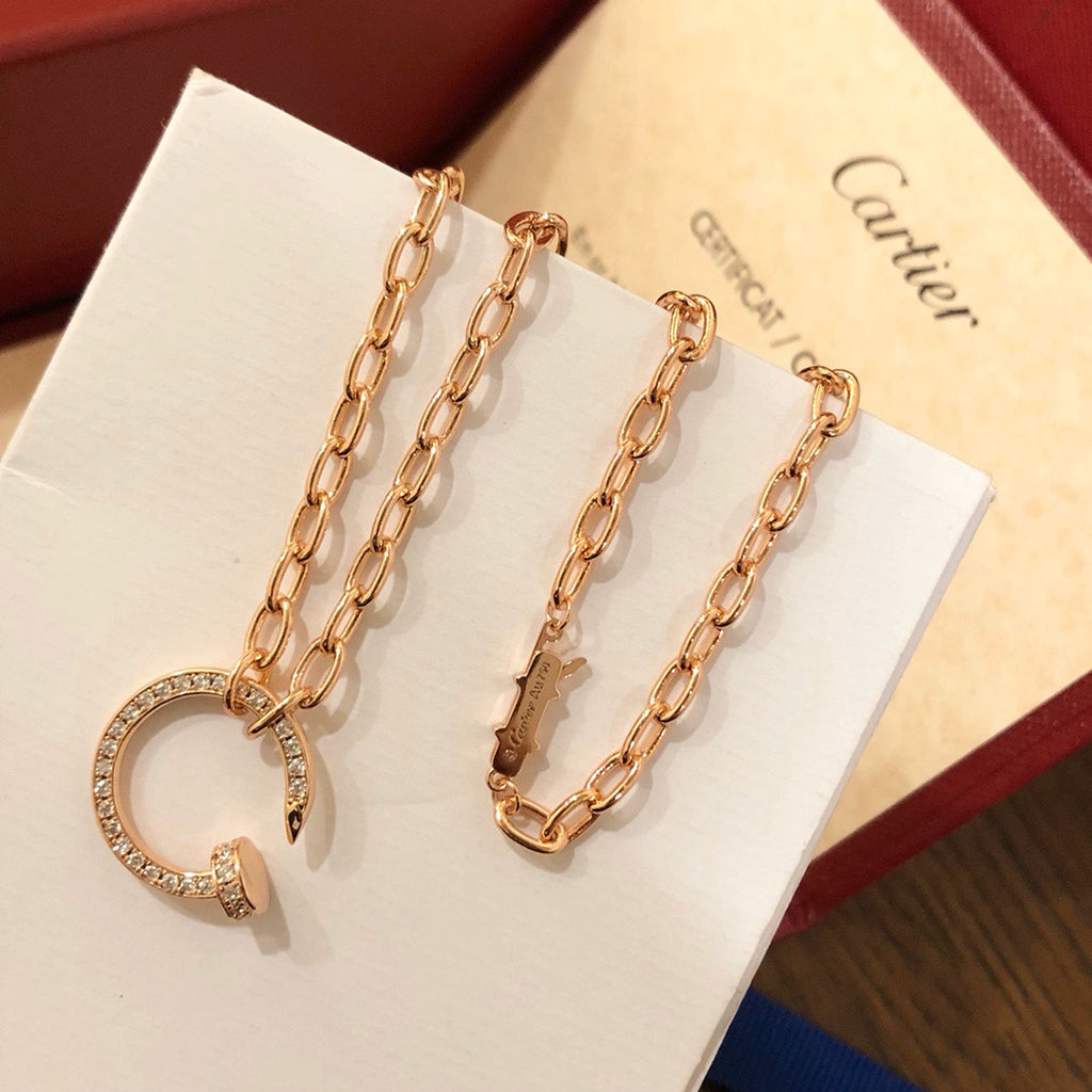 [ElanLuxe Jewelry]JUSTE NECKLACE FULL DIAMONDS
