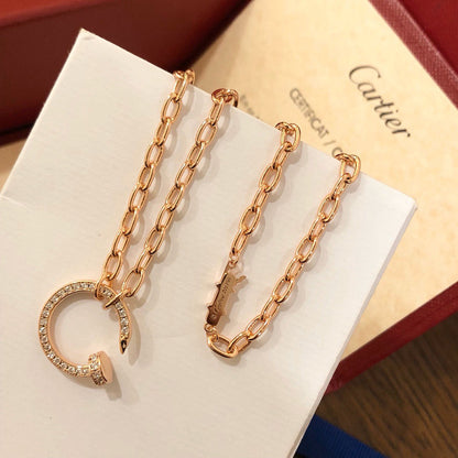 [ElanLuxe Jewelry]JUSTE NECKLACE FULL DIAMONDS