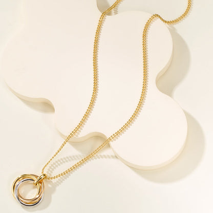 [ElanLuxe Jewelry]TRINITY LARGE NECKLACE
