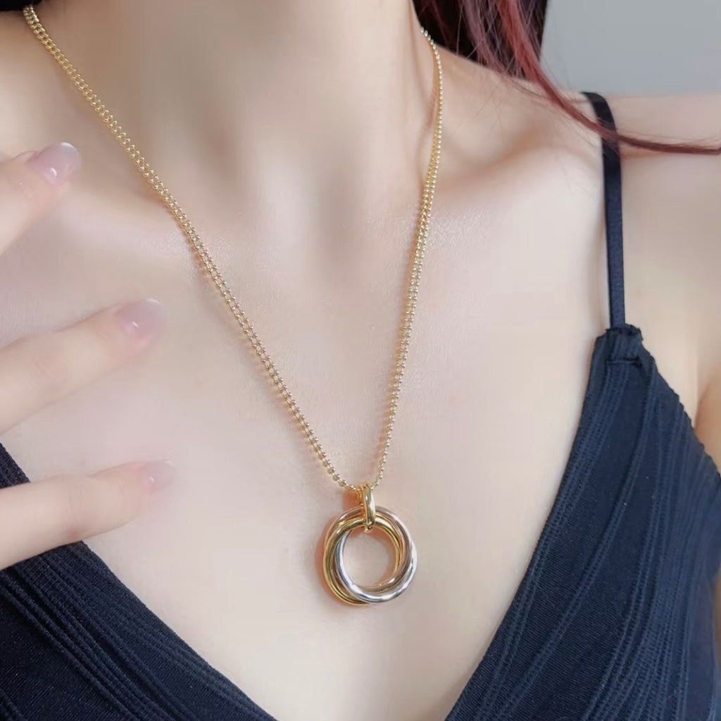 [ElanLuxe Jewelry]TRINITY LARGE NECKLACE