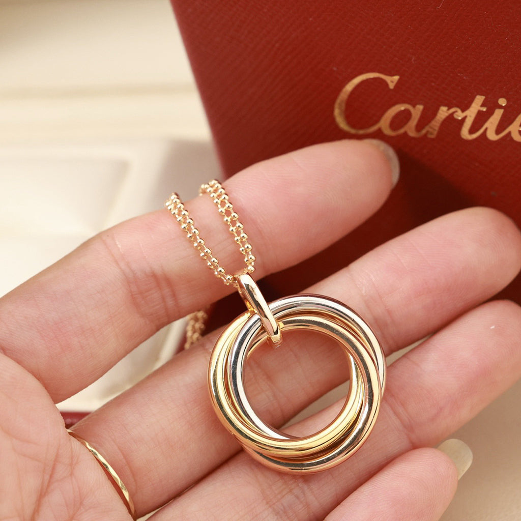 [ElanLuxe Jewelry]TRINITY LARGE NECKLACE